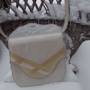 Vintage Margaret J Purse Made In Spain Cream Color